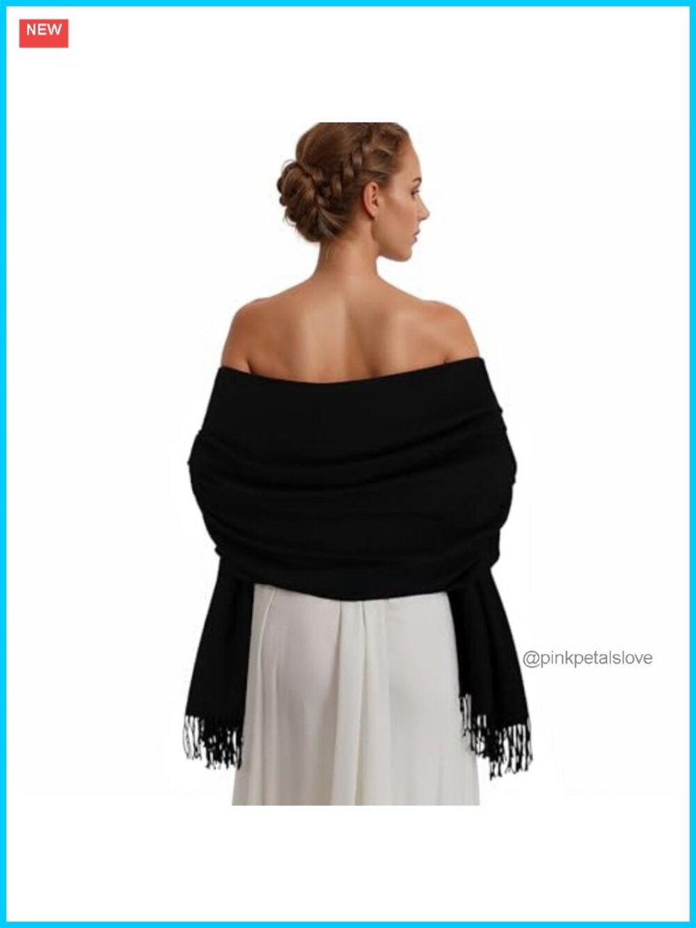 Pashmina Shawl Wrap for Women Soft Winter Scarf Evening Wedding Bridesmaid